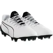 Puma King Platinum Lacer Touch FG/AG Wit Heren Voetbalschoenen