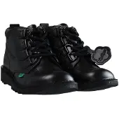 Kickers Mid Quilt Dames Zwart