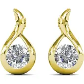 MYC Paris Golvende oorbellen - Goud en kristal