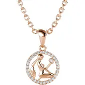MYC Paris Maagd Zodiac Hangers - Roségoud en Kristal
