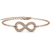 MYC Paris Infinity Eight Armbanden - Roségoud en Kristal