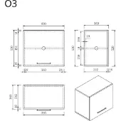 Wasophoogte Keukenkast – module o3 – pure wit