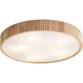 QAZQA Japandi plafondlamp hout 60cm 5-lichts - Lyra