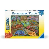 Ravensburger Riveting Reptiles - 300 stuk XXL Puzzel voor Kinderen | Fascinerende Reptielen Afbeeldingen | Creativiteit en Focus