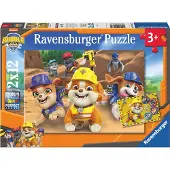 Ravensburger legpuzzel PAW Patrol Rubble & Crew - 2x12 stukjes karton.