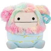 Squishmallows - Medium Plush 30cm Zozo - Rainbow And Blue Bigfoot Wrapped W/Flower Stems
