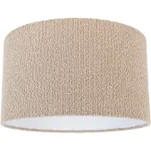QAZQA Stoffen lampenkap beige met teddy stof 35/35/20
