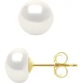 ATELIERS SAINT GERMAIN Oorbellen Echte Gekweekte Zoetwaterparels Knop 6-7 mm