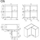 Wasophoogte Keukenkast – module o6 – pure wit