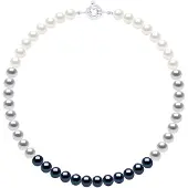 ATELIERS SAINT GERMAIN Ketting van Echte Gekweekte Zoetwaterparels en Ronde 8-9 mm