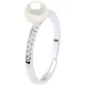 ATELIERS SAINT GERMAIN Ring Sieraden - Echte Gecultiveerde Zoetwaterparel Rond 7-8 mm