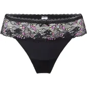 Lingadore String 'Daily' pastelgroen / pink / zwart
