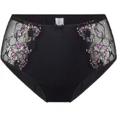 Lingadore Slip 'Daily' pastelgroen / orchidee / zwart