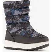 Scapino Gevoerde kinder snowboots zwart blauw maat 28