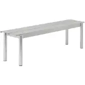 Muuto Linear Steel Bank Warm Galvanized Steel | 170 x 34 cm