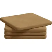 vidaXL Zitkussens 4 st Fluweel Bruin 40 x 40 x 3 cm
