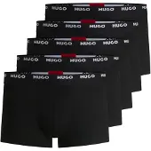 HUGO Heren Pack 5 Boxers Vijf zwart (XXL), Homewear, Katoen 50493840