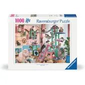 Ravensburger Kattenboom Paradijs 1000 Stuk Puzzel voor Volwassenen - 12000875 - Handgemaakt, Perfecte Pasvorm