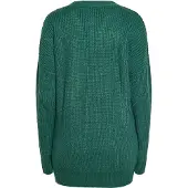 Mymo Gebreid vest donkergroen