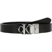 Calvin Klein Riem 'Adjustable Reversible Monogram Buckle' zwart