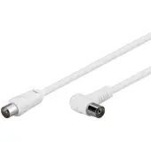 Pro Gewinkeltes Antennenkabel 80 dB, 2x geschirmt