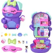 Polly Pocket Mini-figurine Coffret Chiot Soirée Pyjama