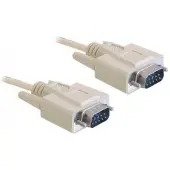 DeLOCK Premium seriële RS232 kabel 9-pins SUB-D (m) - 9-pins SUB-D (m) / gegoten connectoren - 3 meter