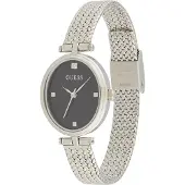 GUESS Analoog horloge zwart / zilver