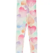 s.Oliver legging met hartjes ecru Meisjes Stretchkatoen Hartjes - maat 104