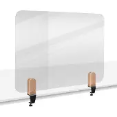 Legamaster transparant Elements tafelscherm, acrylglas, incl. 2 tafelklemmen, B 800 x H 600 x D 5 mm