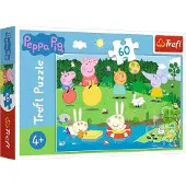 Trefl Peppa Pig Puzzel 60 Elementen - Educatief Speelgoed voor Kinderen