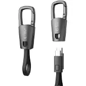 Tech-Protect Kabel Ultraboost DNA Z, sleutelhanger, USB-C, PD 60W / 3A - Grijs