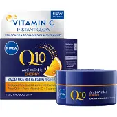 Nivea Q10 Energy Recharge verstevigende nachtcrème - hydraterende anti-rimpelcrème - alle huidtypen - met vitaminen C en E - 50 ml