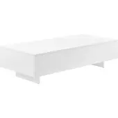 En.casa Salontafel Lärketorp, 115 x 55 x 31 cm. Bijzet- en salontafel voor de woonkamer. Kleur: wit