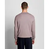Lyle & Scott Lyle and Scott Cotton merino crew neck mauve