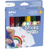 APLI Color stick gouache solide textile