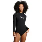 Puma dames zwemshirt met lange mouwen, model "Rash Guard", kleur zwart, maat M