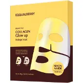 Eqqualberry – Collagen Glow Up Hydrogel Mask – 4-Pack – Sheet Mask – Hydrating & Brightening
