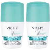 VICHY Deodorant Anti-Transpiratie Anti-Witte en Gele Vlekken 48h Duo 2x50 ml Roller