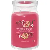 Yankee candle - Peppermint Pinwheels Large Jar Geurkaars - 90 branduren - twee lonten