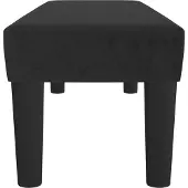 vidaXL Bankje 100x30x30 cm fluweel zwart