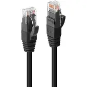 Lindy 45432 UTP Cat6 Kabel, schwarz, 1.00m LSOH, inkl. Testprotokoll