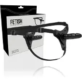 Fetish Submissive HARNESS | Silicone Strap-on Bkac 16cm Realistic