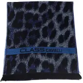 Cavalli Class Heren Blauwe Wol Sjaal
