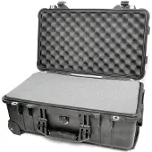 Peli 1510 Protector Case Zwart Trolley met plukschuim