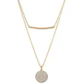 Faina Ketting goud / transparant