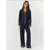 Hiccups for Kids Pyjama marine / wit