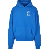 Mister tee Trui 'Stay' kobaltblauw / wit