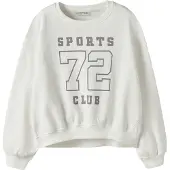 Name it Sweatshirt 'NKFTAYA' lichtgrijs / wit