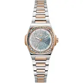 Gc Analoog horloge 'Coussin' rose-goud / zilver